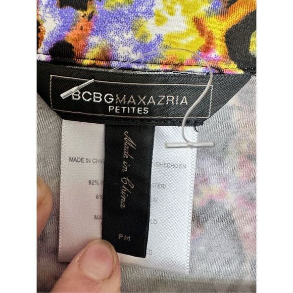 BCBGMAXAZRIA Mystical Leopard Art to Wear Shirt sz PM - Picture 3 of 6